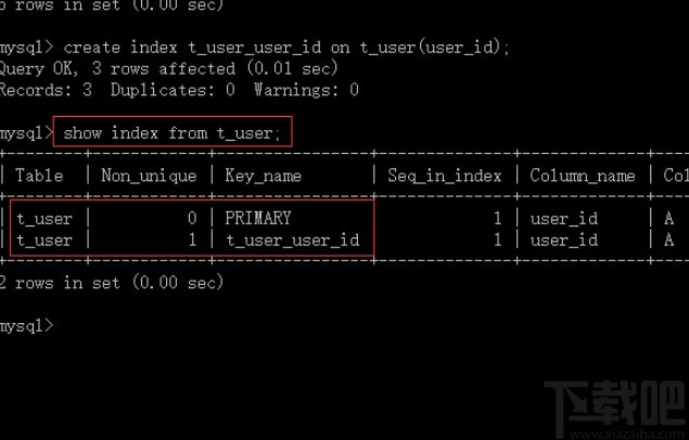 mysql创建索引的操作方法