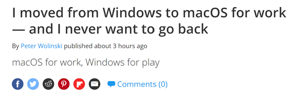 这就是Windows和macOS差距！MacBook十年从未用过鼠标