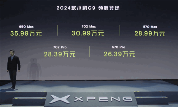 26.39万！2024款小鹏G9正式发布  何小鹏：让大家买得起