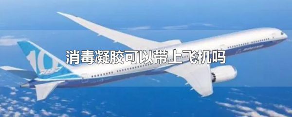 消毒凝胶可以带上飞机吗