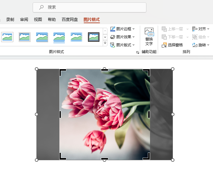 PPT图片如何裁剪成正方1：1效果