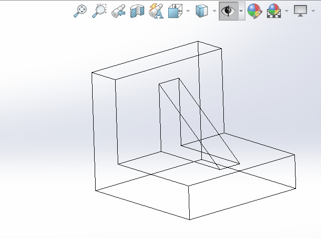 SOLIDWORKS零件实体如何显示线架图