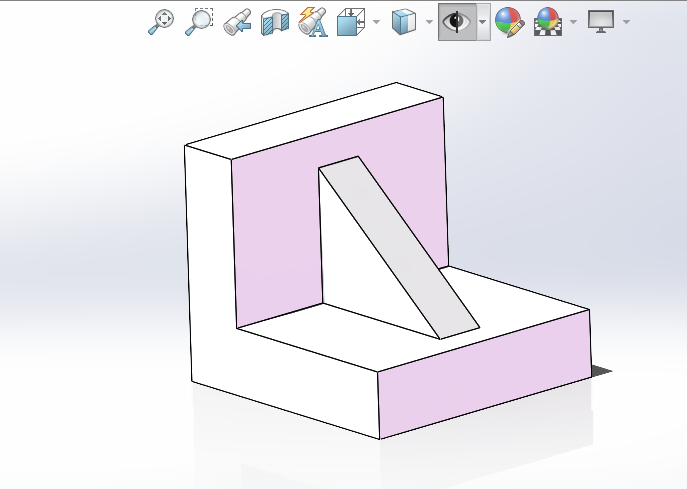 SOLIDWORKS零件实体如何显示线架图