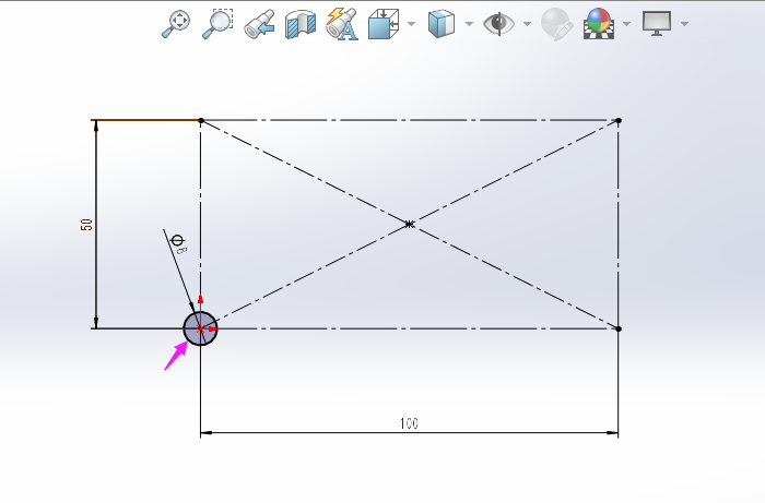 SOLIDWORKS线性草图阵列的方法