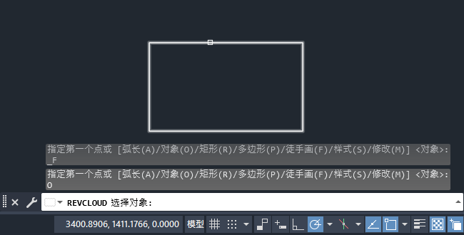 CAD矩形如何变成徒手画的方法