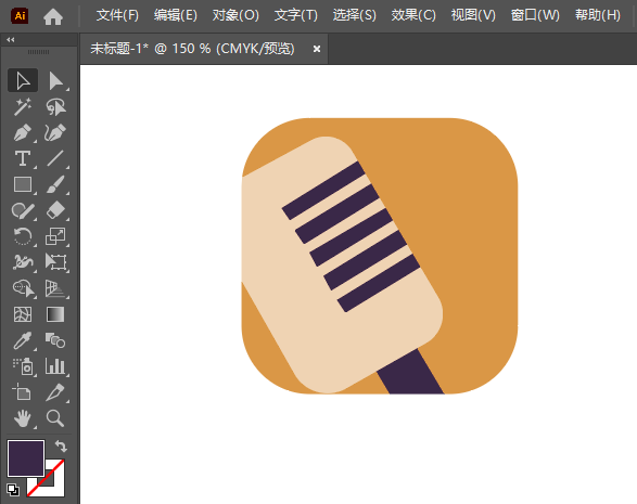 Illustrator绘制一个K歌APP图标