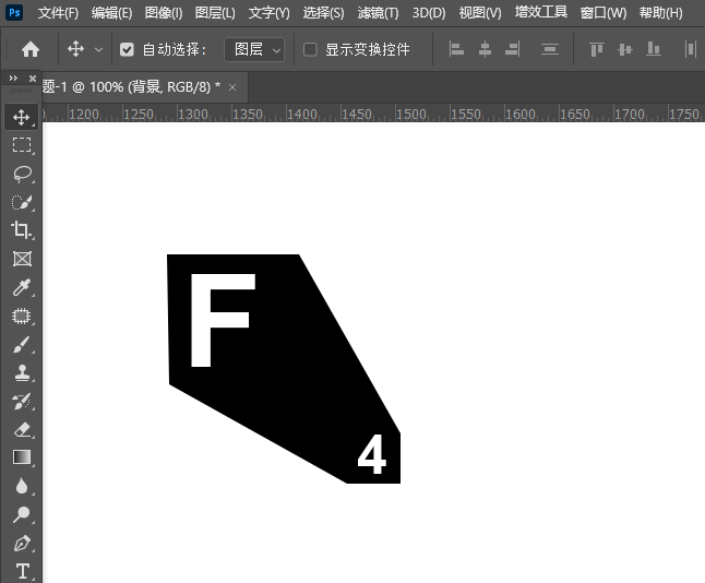 PS绘制一个F4图标