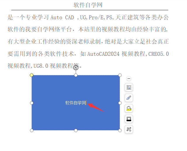 wps怎么在矩形里写字