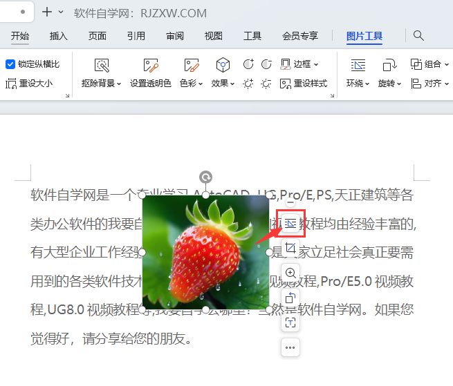 wps上下型环绕怎么设置