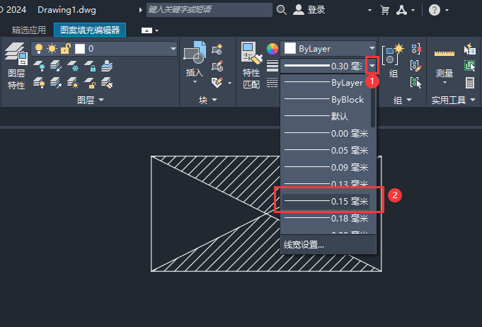 cad填充图案打印不显示怎么办