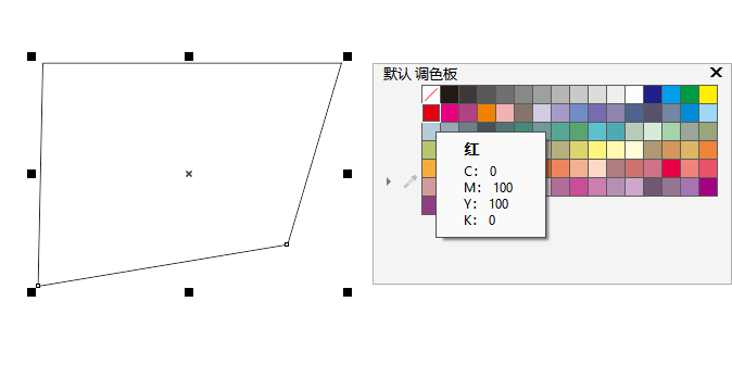 cdr边界闭合但无法填充颜色的解决方法