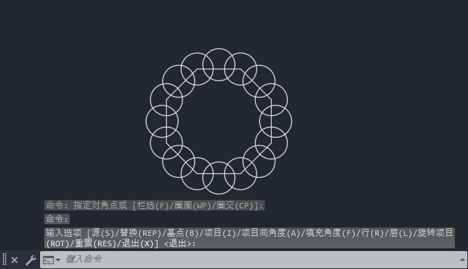 cad环形阵列怎么修改