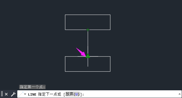 cad如何找线的中点