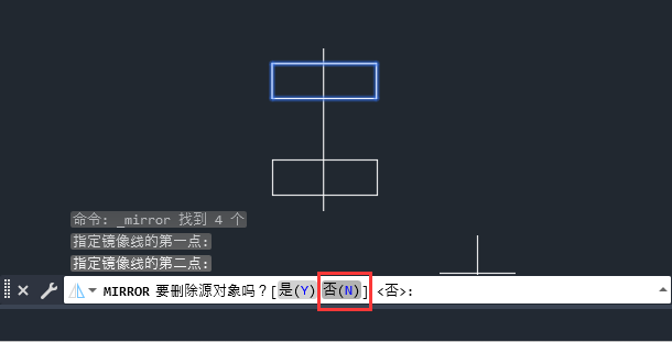 cad镜像怎么找中心点