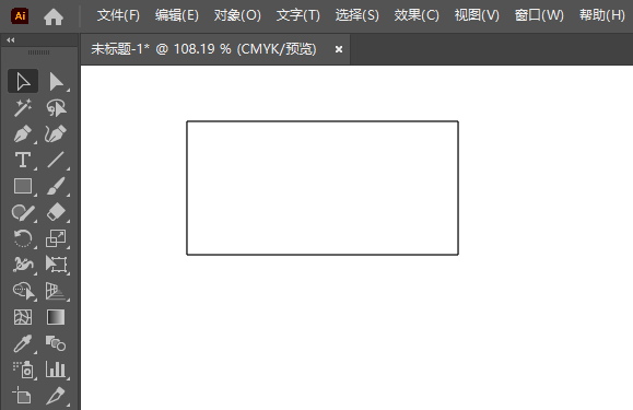 ai怎么将矩形一个角变成圆角