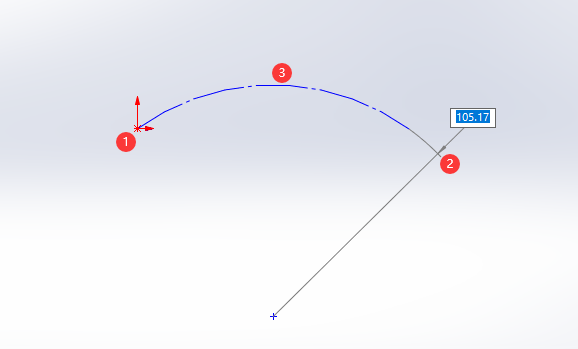 SOLIDWORKS三点圆弧槽口绘制的方法