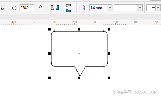 CDR2020如何设置轮廓样式