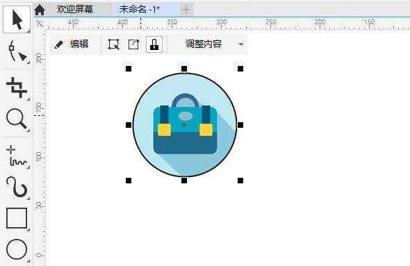 cdr怎么把图片精确放到图框内