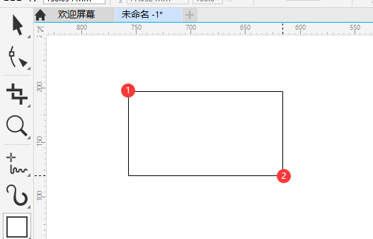 cdr矩形工具画出来的黑框线不见了怎么办