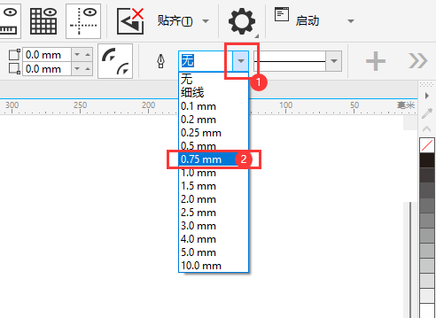 cdr矩形工具画出来的黑框线不见了怎么办