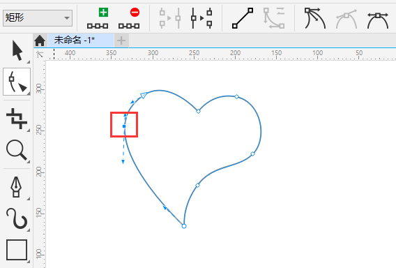 coreldraw形状工具增加节点的方法