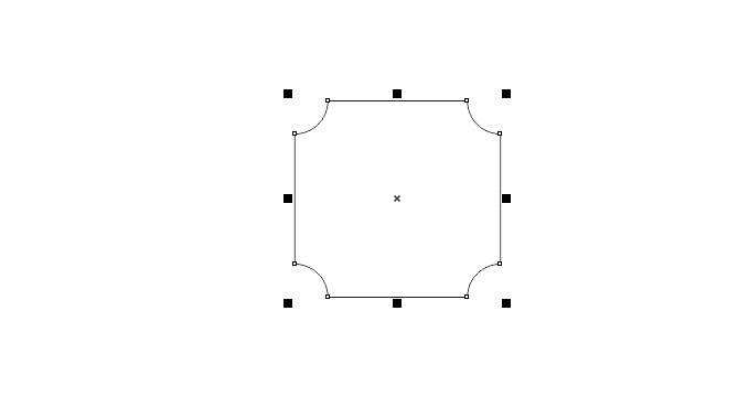 CorelDRAW怎么向内倒圆角