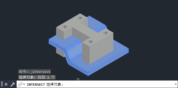 CAD2024软件如何创建实体交集