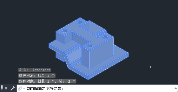CAD2024软件如何创建实体交集