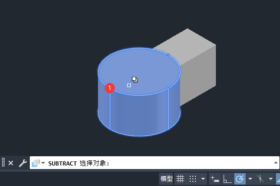 CAD2024软件的实体差集怎么用