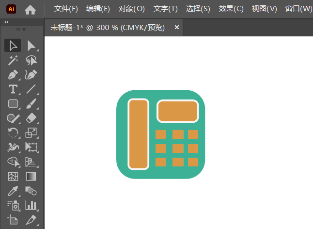 ai怎么设计座机图标