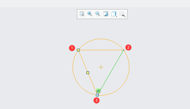 CREO的3点圆怎么创建