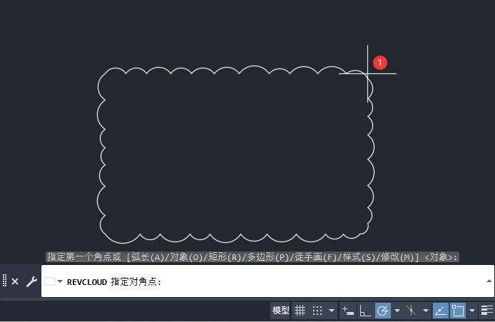 cad矩形云线怎么画
