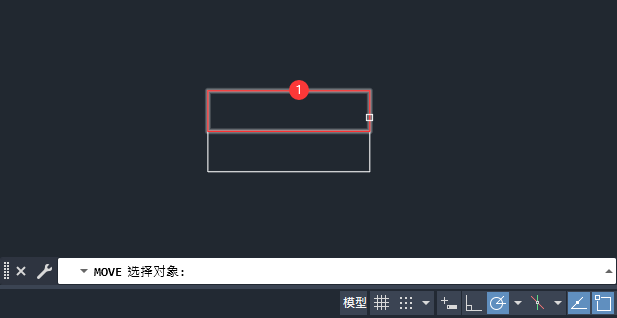 cad矩形往上移动18怎么移