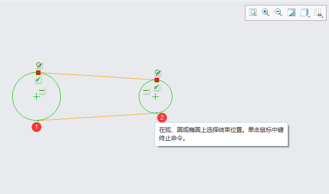 CREO直线相切如何使用