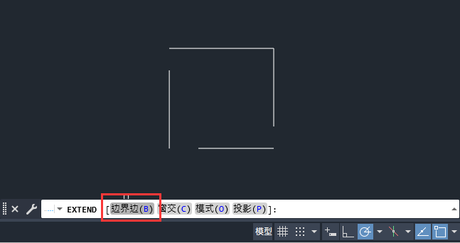 CAD的边界边怎么延伸