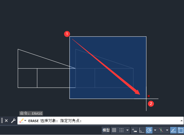 CAD中ERASE命令怎么用