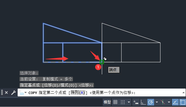 CAD中COPY命令怎么用