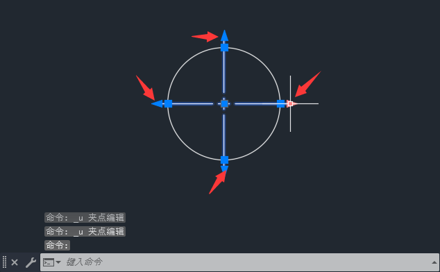 CAD圆心标记的大小怎么调节
