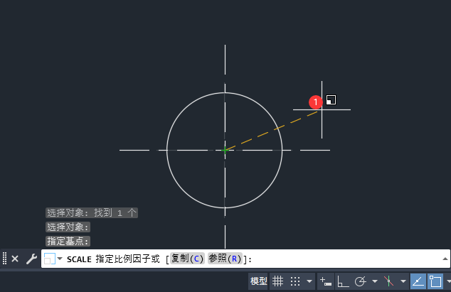 CAD圆心标记的大小怎么调节