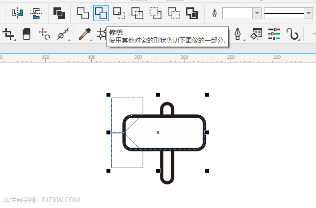 CDR绘制一个指示牌图标