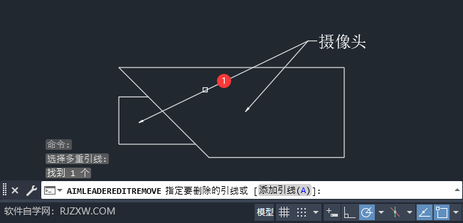 CAD2024如何删除引线的方法