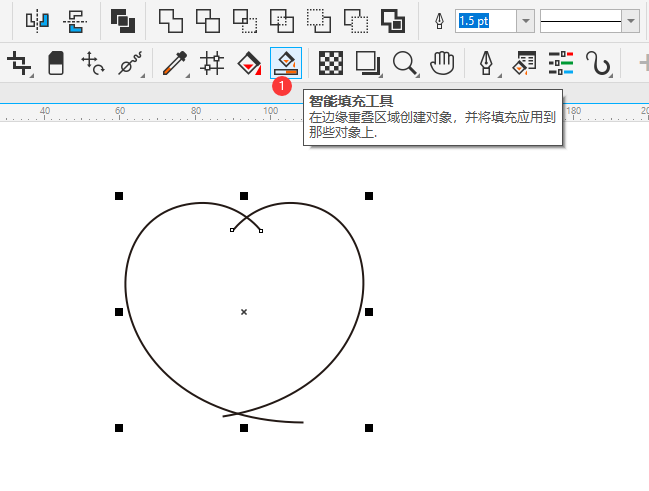 cdr非闭合图形怎么上色