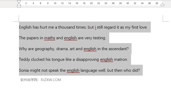 Word2021所有英文更改大写的方法