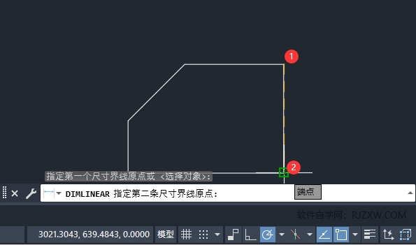 cad标注手动输入尺寸的方法