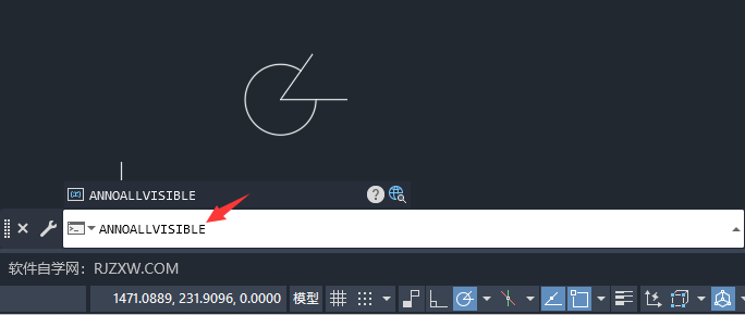 CAD中ANNOALLVISIBLE新值怎么设置