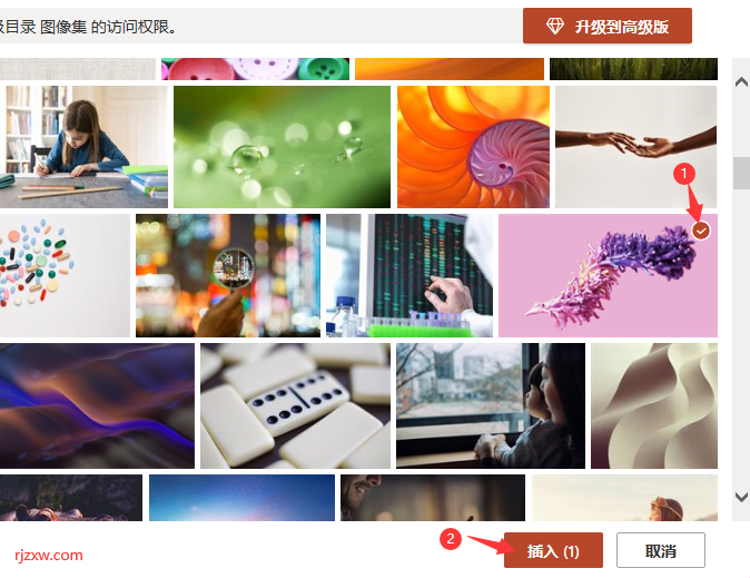 PPT2021怎么插入图像集里面的图片