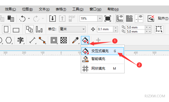 cdr渐变工具在哪