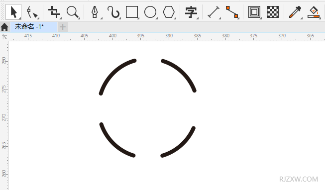CDR2020怎么绘制一个跟天气有关图案