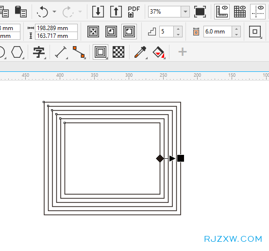 CDR2020怎么使用外部轮廓设置