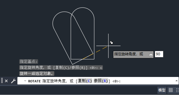 CAD旋转复制怎么用